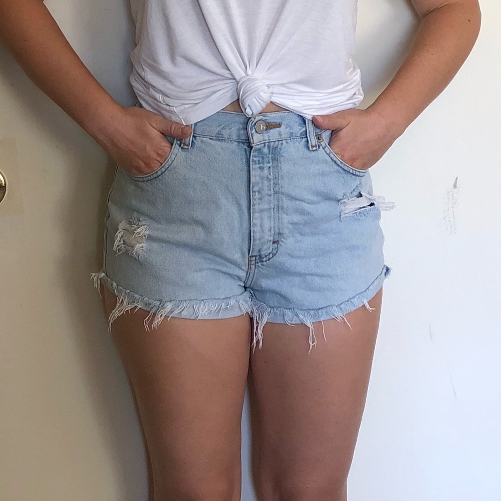 vintage Calvin Klein high waist denim shorts